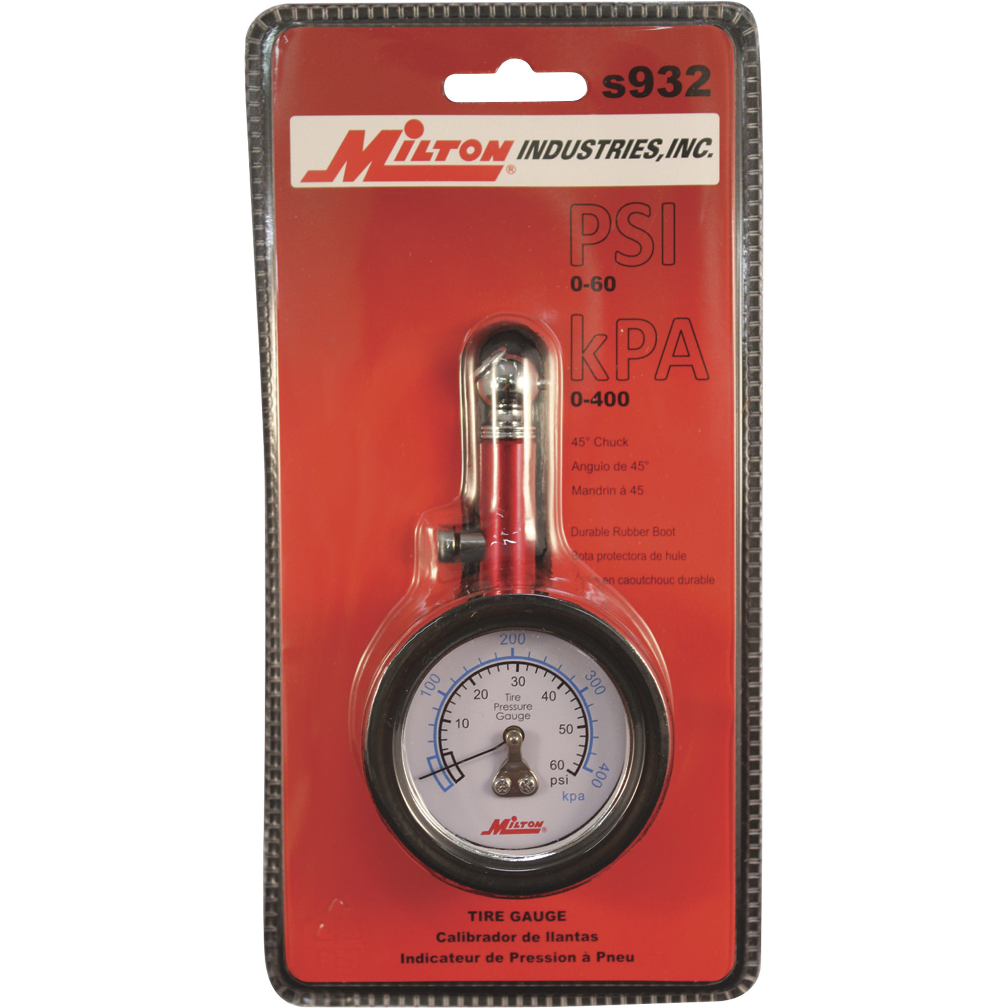 Milton Air Compressor Dial Tire Gauge, Model# S-932